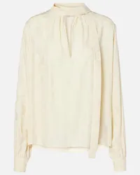 Givenchy Blusa 4G Liquid in jacquard Beige