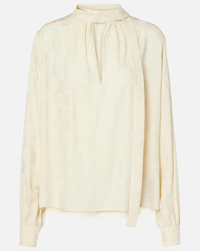 Givenchy Blusa 4G Liquid in jacquard Beige