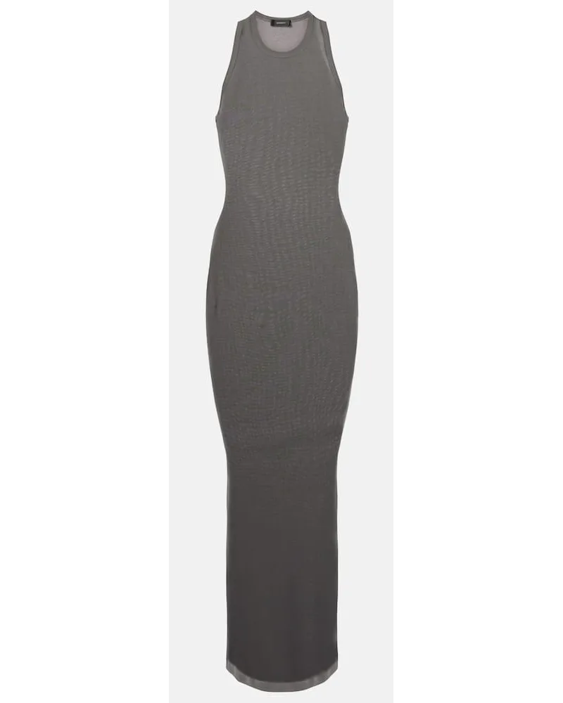 WARDROBE.NYC Abito lungo in jersey di cotone Grigio