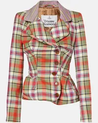 Vivienne Westwood Giacca Drunken Tailored in lana a quadri Multicolore