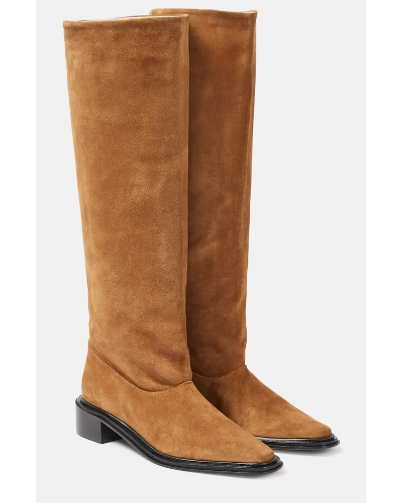 SOULIERS MARTINEZ Stivali Bertran in suede Marrone