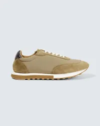 The Row Sneakers Owen Runner con suede Grigio