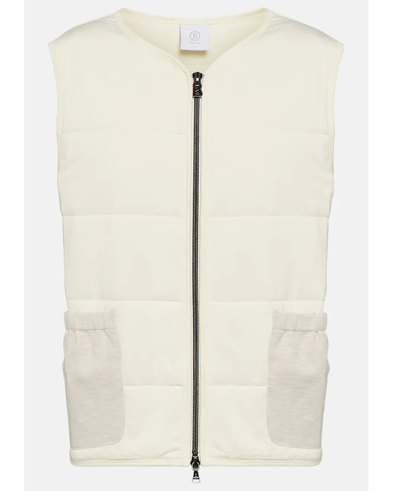 Bogner Gilet trapuntato Dahlia Bianco