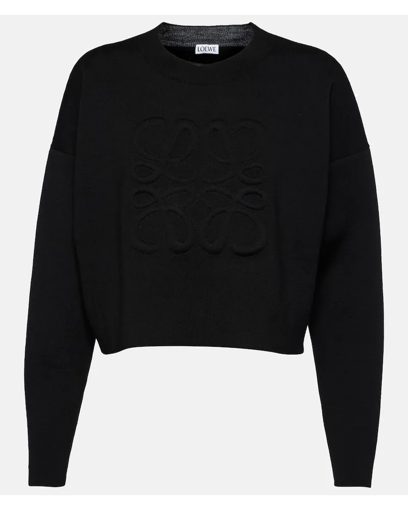 Loewe Pullover Anagram in misto lana Nero