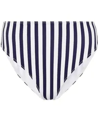 Caroline Constas Slip bikini Viki a righe Blu