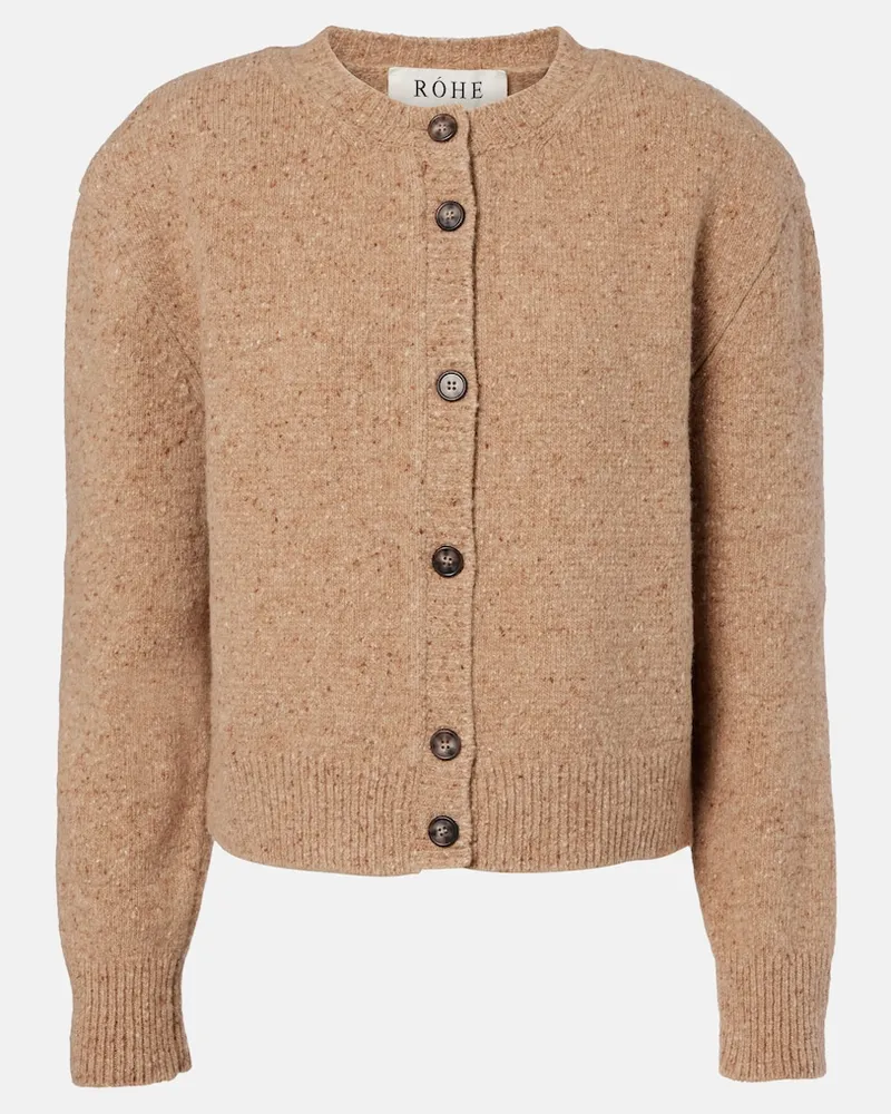 Róhe RÃ³he Cardigan in lana Marrone