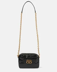 Balenciaga Borsa a tracolla Monaco XS in pelle Nero