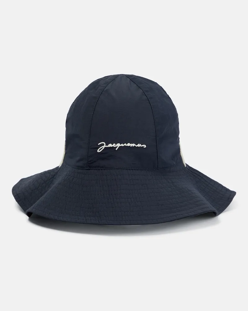 Jacquemus Cappello da pescatore Le Bob Pescadou Blu
