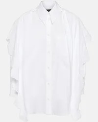 Simone Rocha Camicia in cotone con ricamo Bianco