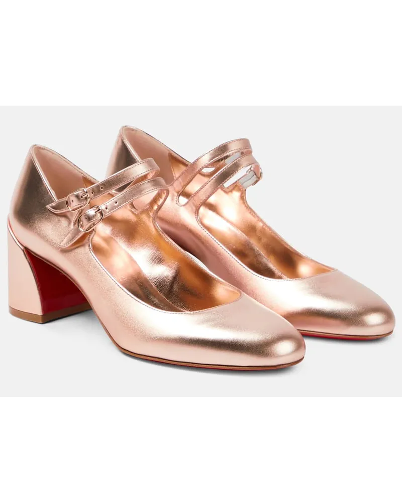 Christian Louboutin Pumps Mary Jane Miss Jane in pelle Beige