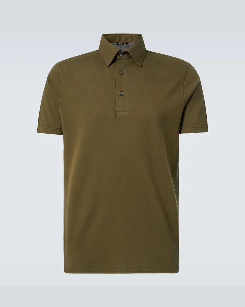 Loro Piana Polo in piquÃ© di cotone Verde