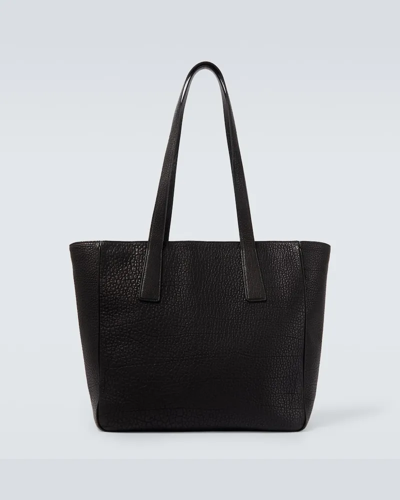 The Row Borsa a spalla Hector in pelle Nero