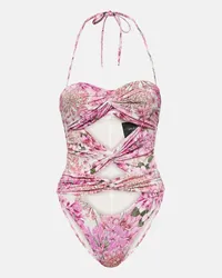 Giambattista Valli Costume intero Saint-Rémy con cut-out Rosa