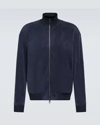 Giorgio Armani Bomber in jersey Blu