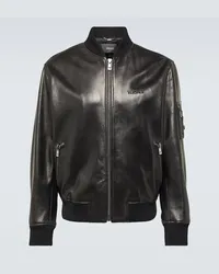 Versace Bomber in pelle Nero