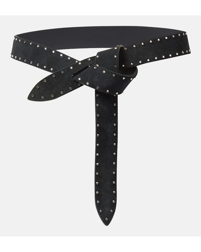 Isabel Marant Cintura Lecce in pelle con borchie Nero