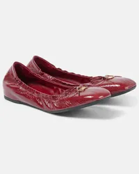 Valentino Garavani Ballerine VLogo Signature in vernice Rosso