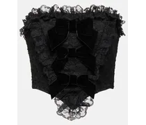Top bustier in pizzo