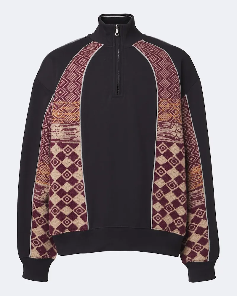 Dries van Noten Pullover in cotone e lana Multicolore