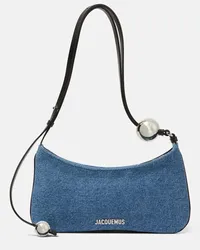 Jacquemus Borsa Le Bisou Perle in denim Blu