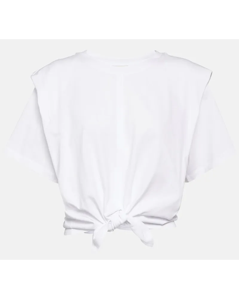 Isabel Marant T-shirt Zelikia in jersey di cotone Bianco