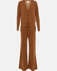 Jardin des Orangers Jumpsuit in lana e cashmere Marrone