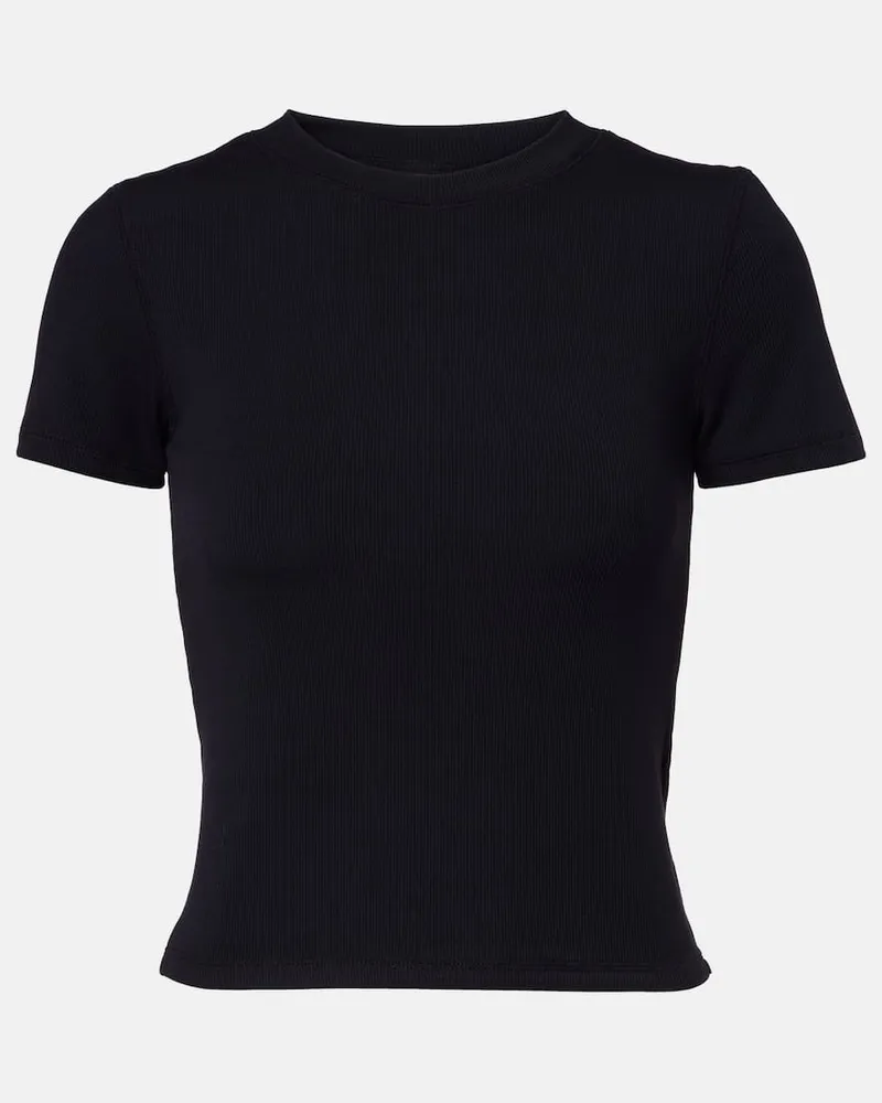 The Upside T-shirt Shelter in maglia a coste Nero