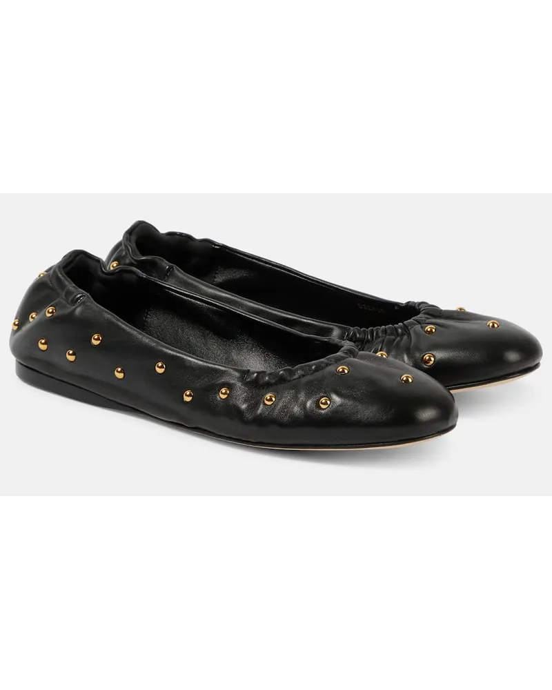 Chloé ChloÃ© Ballerine Eia in pelle con borchie Nero