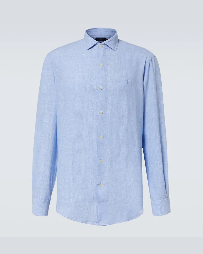 Ralph Lauren Camicia in lino Blu