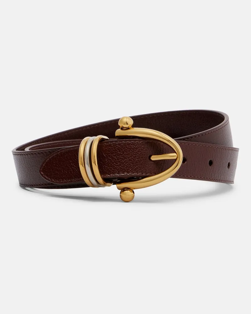 Chloé Chloé Cintura Bracelet in pelle Borgogna