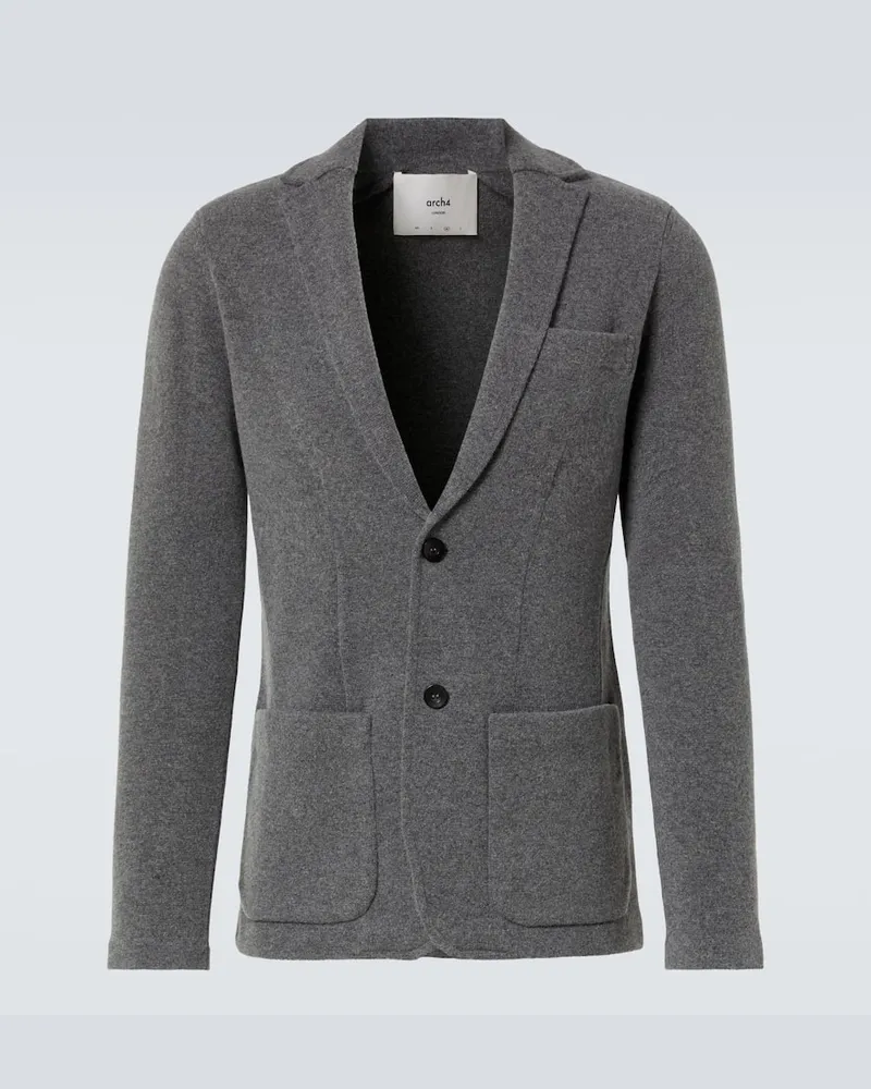 arch4 Cardigan Mr Poole in lana e cashmere Grigio