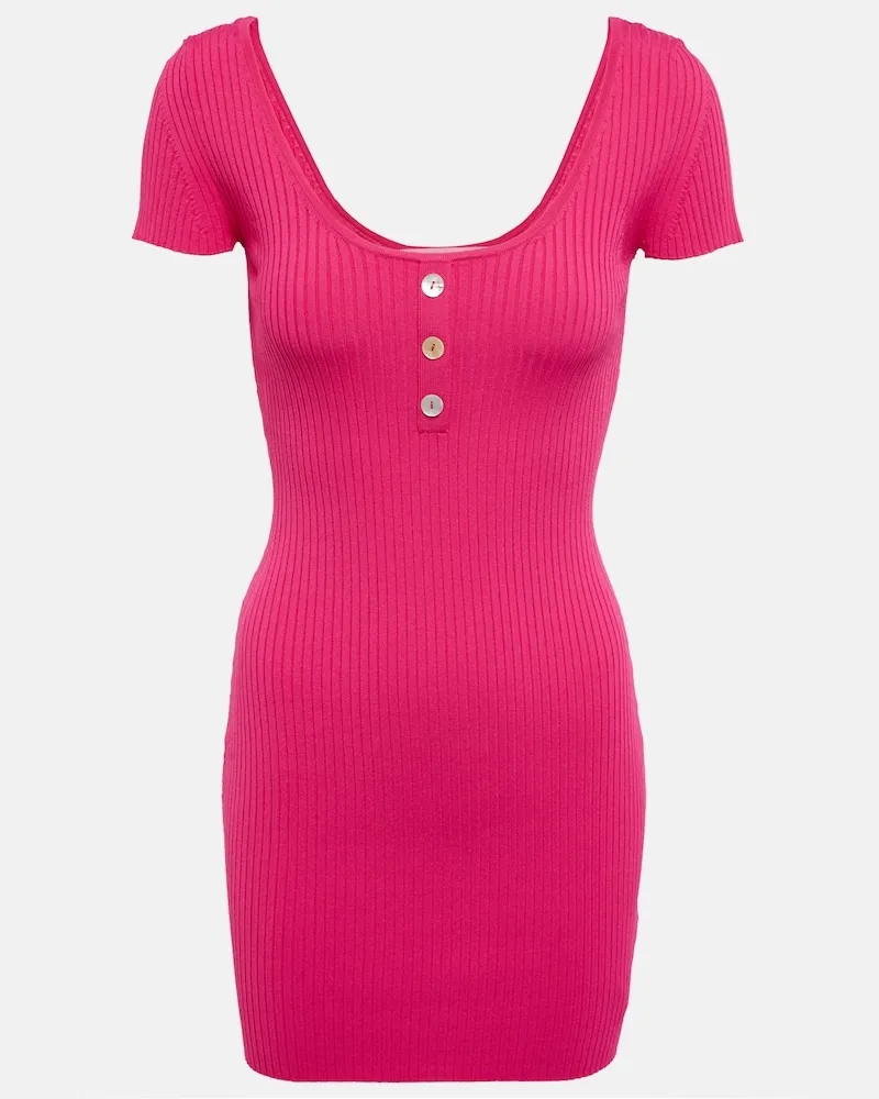 Live The Process Miniabito Saros in maglia a coste Rosa