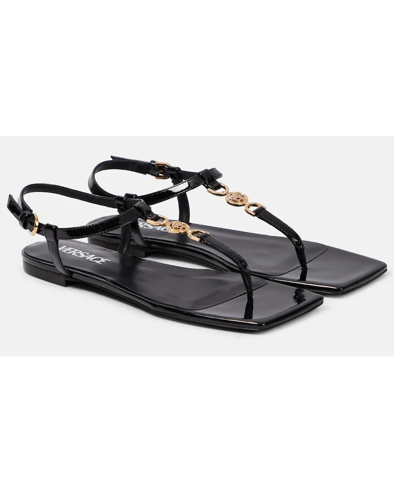 Versace Sandali infradito Medusa â95 in pelle Nero