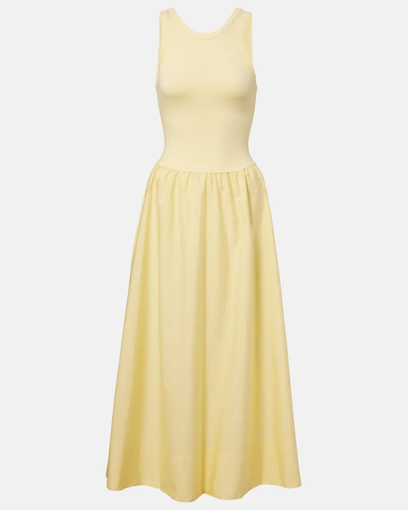Ralph Lauren Abito lungo in jersey Giallo