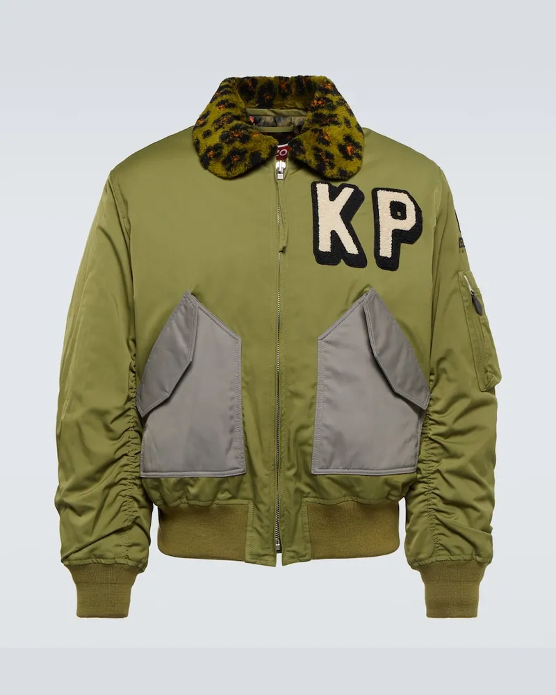 Kenzo Bomber con logo Verde