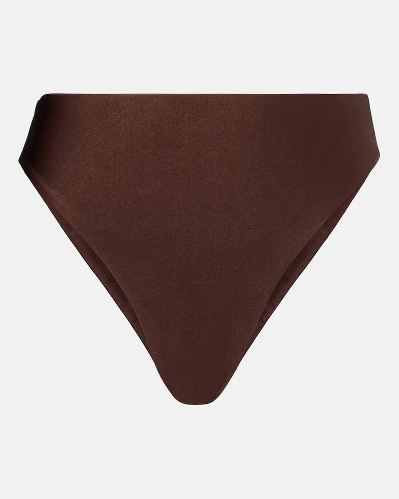 JADE SWIM Slip bikini Incline Marrone