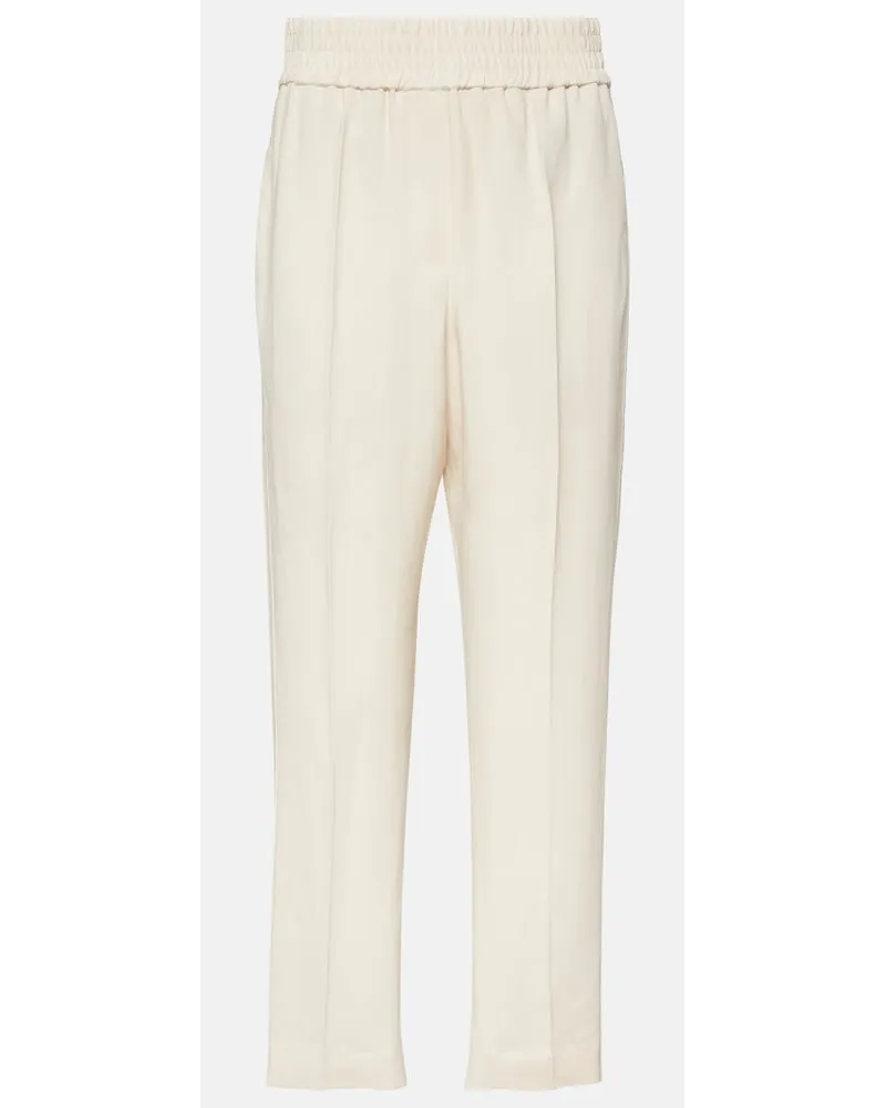 Brunello Cucinelli Pantaloni chino slim Beige