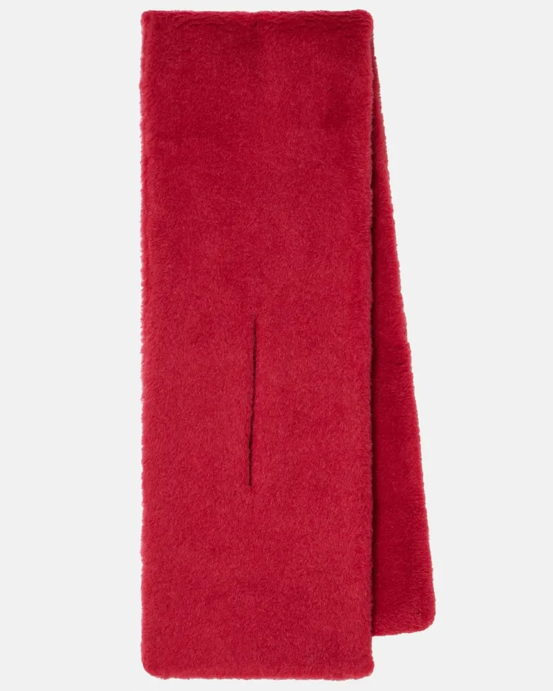 Max Mara Sciarpa Full in teddy Rosso