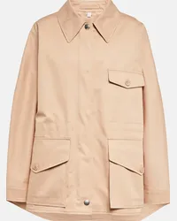 Burberry Giacca di cotone con zip Rosa