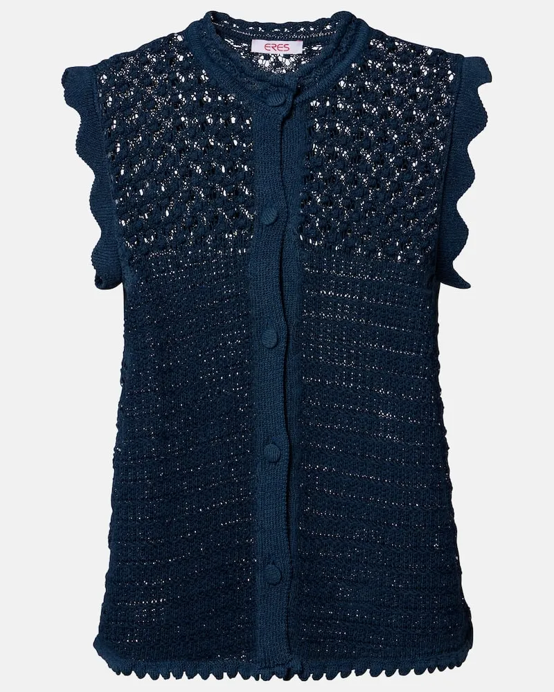 Eres Top Aurora in crochet Blu
