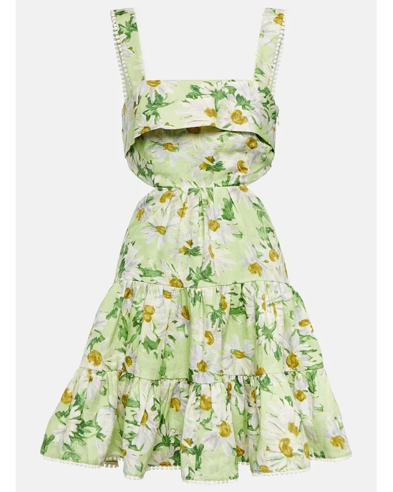ALEMAIS AlÃ©mais Miniabito Astra con stampa e cut-out Verde