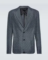 Missoni Blazer monopetto in cotone Blu