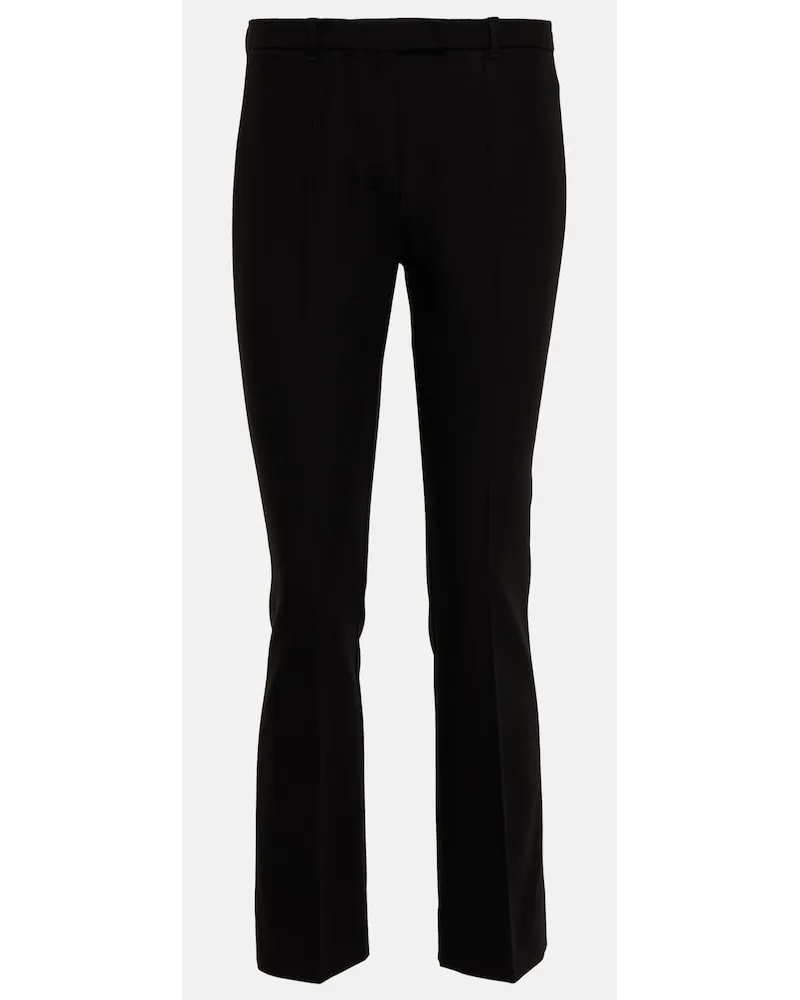 Max Mara Pantaloni cropped Fatina in misto cotone Nero