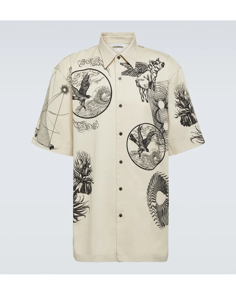 Dries van Noten Camicia Cassidye in popeline di cotone Multicolore