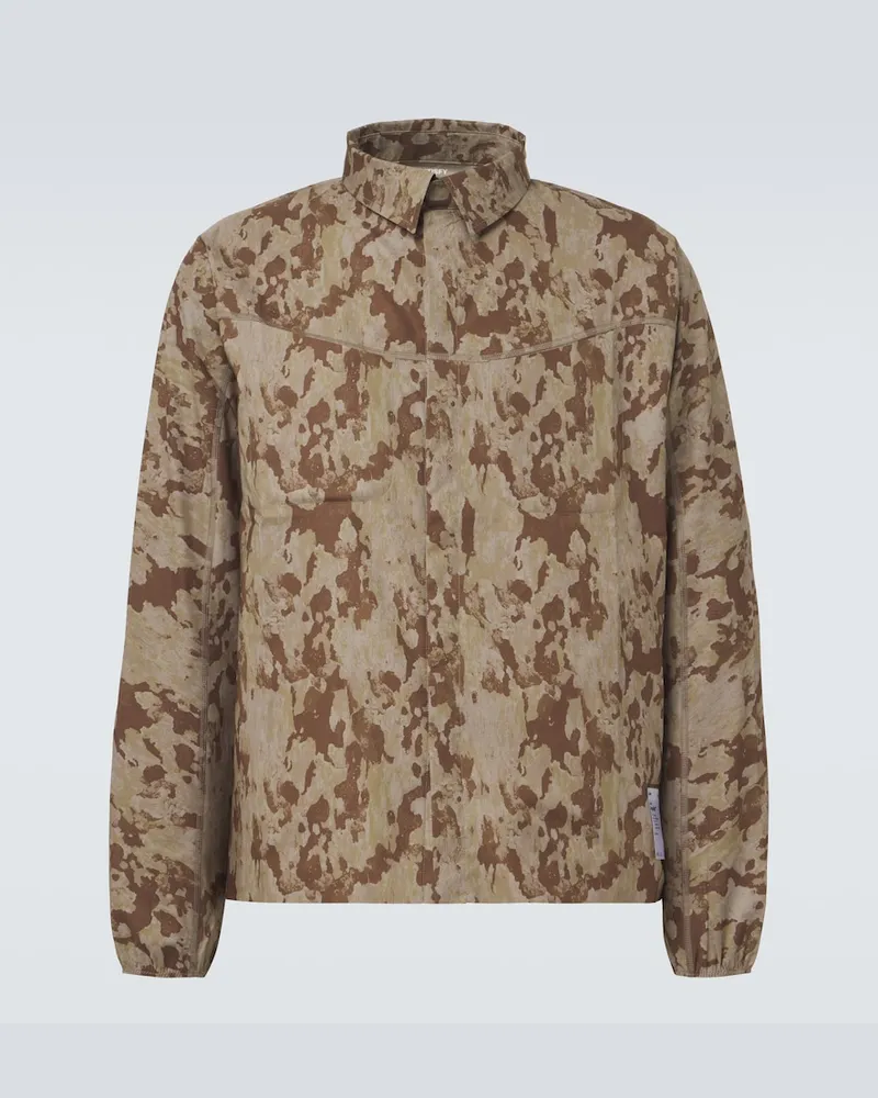 Satisfy Camicia River in PeaceShell camouflage Verde