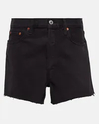 RE/DONE Shorts di jeans 90s Low Slung Nero