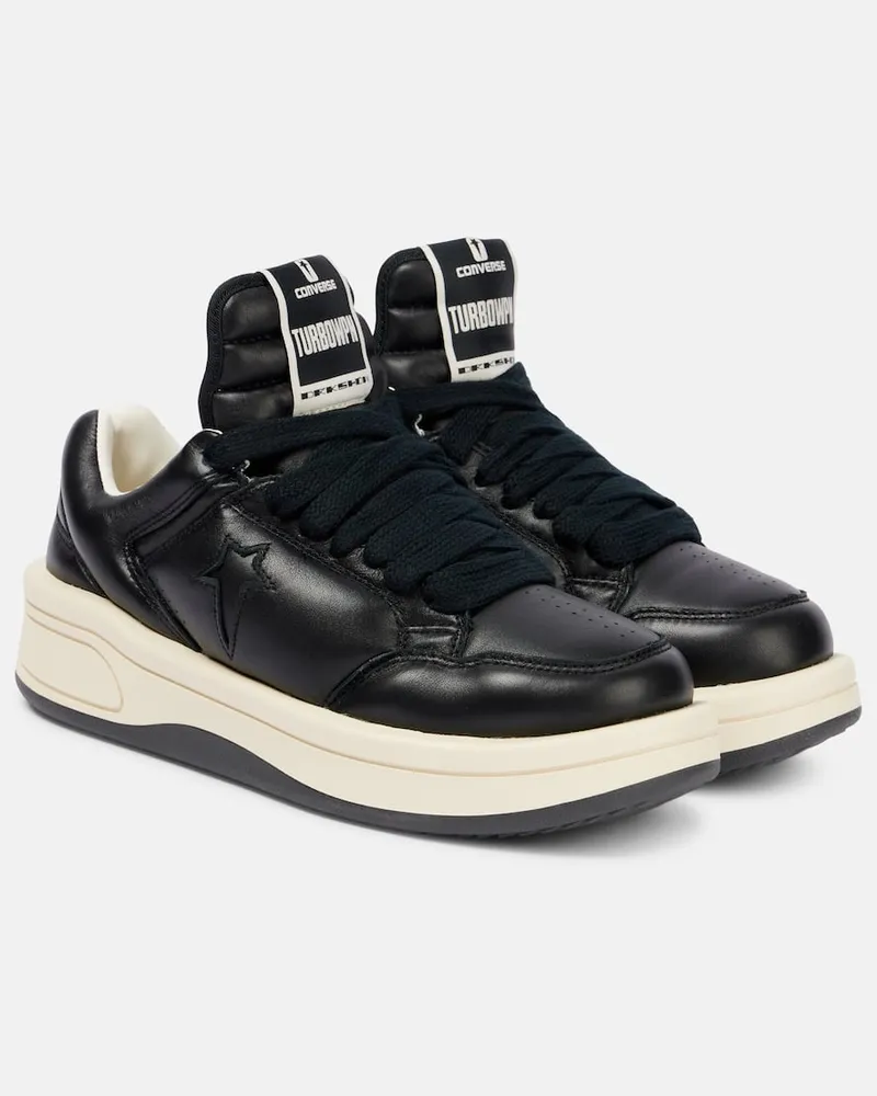 Rick Owens X Converse - Sneakers Turbowpn in pelle Nero
