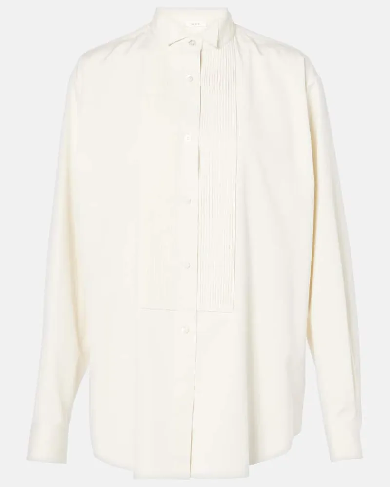 The Row Camicia Vince in seta Bianco