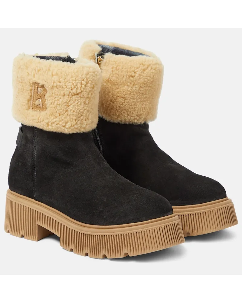 Bogner Stivaletti Turin 2B in suede e shearling Nero