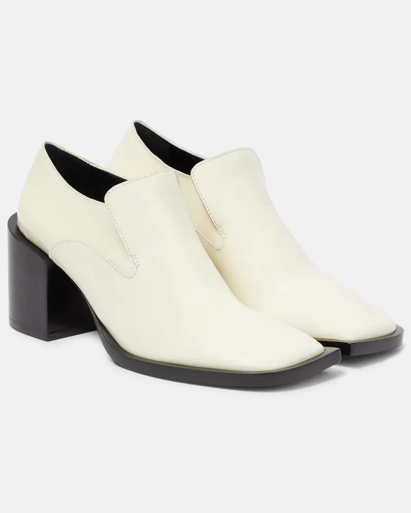 Jil Sander Pumps mocassini in pelle Beige